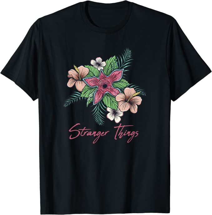 Floral Demogorgan fro stranger things shirt, link to purchase item